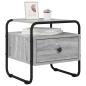 Preview: Nachttisch Grau Sonoma 40 x 39,5 x 40 cm Holzwerkstoff