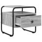 Preview: Nachttisch Grau Sonoma 40 x 39,5 x 40 cm Holzwerkstoff