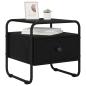 Preview: Nachttisch 2 Stk. Schwarze Eiche 40 x 39,5 x 40 cm