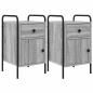 Preview: Nachttisch 2 Stk. Grau Sonoma 35 x 36,5 x 61 cm Holzwerkstoff