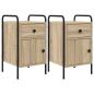 Preview: Nachttisch 2 Stk. Sonoma-Eiche 35 x 36,5 x 61 cm Holzwerkstoff