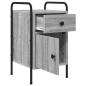 Preview: Nachttisch Grau Sonoma 35 x 36,5 x 61 cm Holzwerkstoff