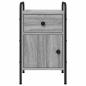Preview: Nachttisch Grau Sonoma 35 x 36,5 x 61 cm Holzwerkstoff