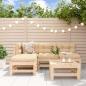 Preview: ARDEBO.de - 5-tlg. Garten-Lounge-Set Massivholz Kiefer