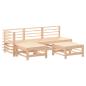 Preview: 5-tlg. Garten-Lounge-Set Massivholz Kiefer