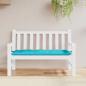 Preview: ARDEBO.de - Gartenbank-Auflage Türkis 120x50x7 cm Stoff