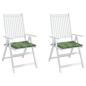 Preview: Sitzkissen 2 Stk. Blattmuster 50x50x3 cm Stoff