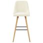 Preview: Barhocker 2 Stk. Creme Samt
