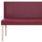 Preview: Sitzbank 139,5 cm Weinrot Kunstleder