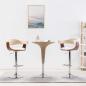 Preview: ARDEBO.de - Barhocker 2 Stk. Creme Bugholz und Kunstleder