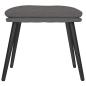 Preview: Fußhocker Dunkelgrau 45x29,5x35 cm Stoff