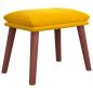 Preview: Fußhocker Senfgelb 45x29,5x35 cm Samt