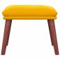 Preview: Fußhocker Senfgelb 45x29,5x35 cm Samt