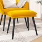 Preview: ARDEBO.de - Fußhocker Senfgelb 45x29,5x35 cm Samt