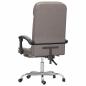 Preview: Bürostuhl mit Massagefunktion Taupe Stoff