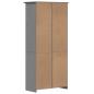 Preview: Bücherregal BODO Grau 82x40x173 cm Massivholz Kiefer
