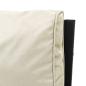 Preview: Gartenstuhl mit Sandfarbigen Kissen 76x76x79 cm Stahl