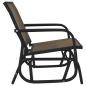 Preview: Garten-Schaukelstühle 2 Stk. Braun 61x76x87 cm Textilene Stahl