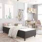 Preview: ARDEBO.de - Boxspring-Bettgestell Grau Stoff 100x200 cm