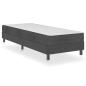 Preview: Boxspring-Bettgestell Grau Stoff 100x200 cm
