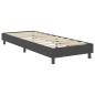 Preview: Boxspring-Bettgestell Grau Stoff 100x200 cm