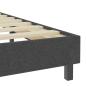 Preview: Boxspring-Bettgestell Grau Stoff 100x200 cm