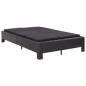 Preview: 2-Personen-Sonnenliege mit Auflage Schwarz Poly Rattan