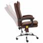 Preview: Massage-Bürostuhl Braun Stoff