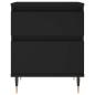 Preview: Nachttisch Schwarz 40x35x50 cm Holzwerkstoff