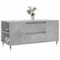 Preview: Couchtisch Betongrau 102x44,5x50 cm Holzwerkstoff
