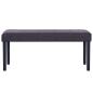 Preview: Sitzbank 106 cm Braun Kunstleder