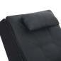 Preview: Massage Chaiselongue mit Kissen Schwarz Kunstleder