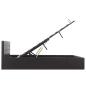 Preview: Stauraumbett Hydraulisch Schwarz Kunstleder 160×200cm