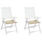 Preview: Gartenstuhl-Kissen 2 Stk. Beige 50x50x3 cm Oxford-Gewebe