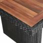 Preview: 9-tlg. Garten-Essgruppe mit Auflagen Poly Rattan Schwarz