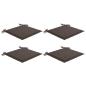 Preview: Gartenstuhl-Kissen 4 Stk. Taupe 40x40x3 cm Oxford-Gewebe