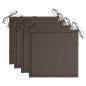 Preview: Gartenstuhl-Kissen 4 Stk. Taupe 40x40x3 cm Oxford-Gewebe