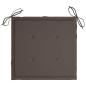Preview: Gartenstuhl-Kissen 4 Stk. Taupe 40x40x3 cm Oxford-Gewebe