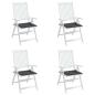 Preview: Gartenstuhl-Kissen 4 Stk. Anthrazit 40x40x3 cm Oxford-Gewebe