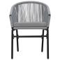 Preview: Gartenstühle 2 Stk. Anthrazit PE-Rattan