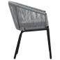 Preview: Gartenstühle 2 Stk. Anthrazit PE-Rattan