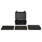 Preview: Flugkoffer Tragbar Schwarz 47x36x18 cm PP