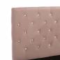 Preview: Bettgestell Rosa Samt 160x200 cm