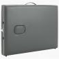 Preview: Massagetisch mit 2 Zonen Holzrahmen Anthrazit 186×68 cm