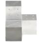 Preview: Pfostenverbinder 4 Stk. Y-Form Verzinktes Metall 101 x 101 mm