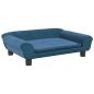 Preview: Hundebett Blau 70x48x22 cm Samt