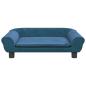 Preview: Hundebett Blau 70x48x22 cm Samt