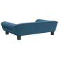 Preview: Hundebett Blau 70x48x22 cm Samt