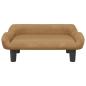 Preview: Hundebett Braun 70x40x24 cm Samt