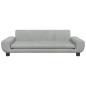 Preview: Hundebett Hellgrau 100x54x33 cm Samt